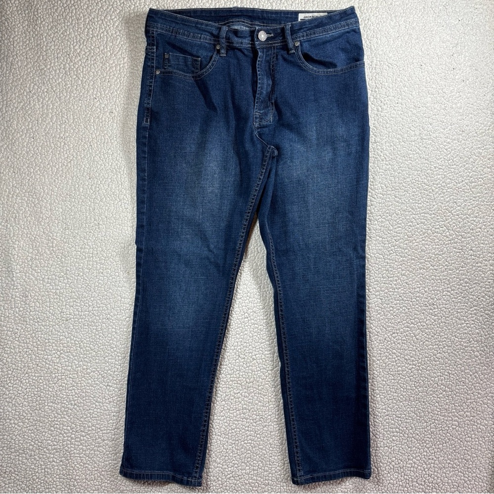 Buffalo David Bitton Men’s Jackson-X Straight Stretch 34 x 30 Dark Wash Jeans